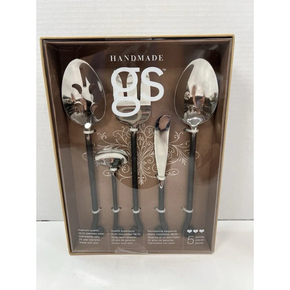 Gourmet Settings Treble Clef 18/10 Stainless Steel 5pc. Hostess Set New